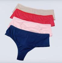 Calcinha plus size fio duplo cos alto Calcinha plus size fio duplo cos alto