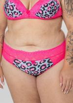 Calcinha Plus Size Fio Duplo de Animal Print Calcinha Plus Size Fio Duplo de Animal Print