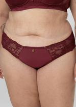 Calcinha Plus Size Fio Duplo de Microfibra com Renda