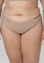 Calcinha Plus Size Fio Duplo de Microfibra e Renda