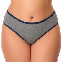 Calcinha Plus Size Monaliza Mescla Poliéster Conforto 46 ao 56 Forro Algodão Mavique