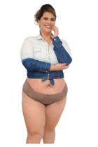 Calcinha Plus Size Simples De Pala Franzida Hejolê