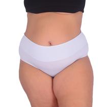 Calcinha Plus Size Tanga Microfibra Cós Alto Fio Duplo