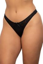 Calcinha Renda e Microfibra Fio Dental Sensual Sexy Tanga Lingerie Feminina Cores Variadas Luxo Namorados Camila