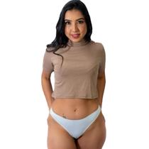 Calcinha Renda Fio Dental Forro 100% Algodão Lingerie Datha