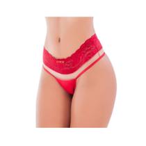 Calcinha Renda Importada com Tule Ilusion Monique - Super Confortável Calcinha Renda Importada com Tule Ilusion Monique - Super Confortável