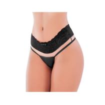 Calcinha Renda Importada com Tule Ilusion Monique - Super Confortável Calcinha Renda Importada com Tule Ilusion Monique - Super Confortável