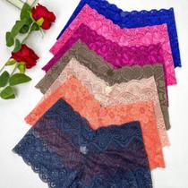 Calcinha Renda Short Box Calesson Sexy Conforto 10 Peças