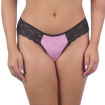 Calcinha Renda Tanga Feminina Fio Sexy Conforto Kit 4 Und