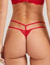 Calcinha Rendada Fio Dental Sexy Liebe Love Appeal Sensual Asa Delta Ousada Dia Dos Namorados