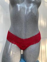 Calcinha Rendãozinho cor vermelha, uso adulto