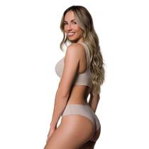 Calcinha Selene Corte Laser Para Não Marcar Modelo Sem Costura Com Cós Largo