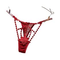 Calcinha Sexy De Renda Com Recortes Baixa Na Cintura Transparente Respirável G-String Feminina
