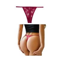 Calcinha Sexy Feminina De Cintura Baixa Em Tule, Cor Sólida, T-back, Tamanhos S-XL