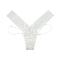 Calcinha Sexy Feminina De Renda Com Cintura Baixa, Tanga Com Alças Cruzadas, Lingerie Sólida Com