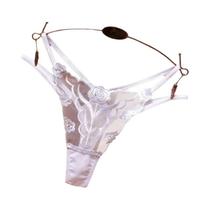 Calcinha Sexy Feminina Sem Costura Em Tule Bordado, T-pants G-string Para Mulheres