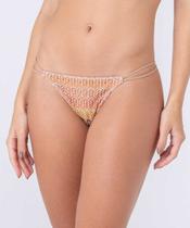 Calcinha string em tricot com forro em microfibra