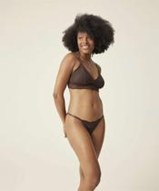 Calcinha String Microfibra Recorte Renda Marisa-43023