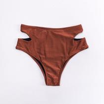 Calcinha sunkini vazada na lateral bronze