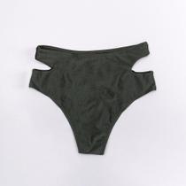 Calcinha sunkini vazada na lateral verde