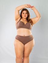 Calcinha Sustentação Plus Size - Chocolate