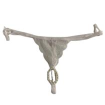 Calcinha Tailandesa Pérola Massageadora Tanga De Renda Luxo Feminino Lingerie Sexy Sensual