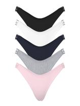 Calcinha tanga com logotipo de algodão rosa da Victoria's Secret para mulheres Calcinha tanga com logotipo de algodão rosa da Victoria's Secret para mulheres