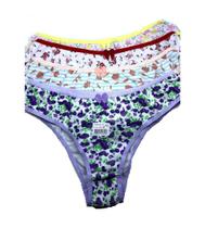 Calcinha Tanga Cotton Estampada M KIT C/ 4 - Famy