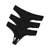 Calcinha Tanga de Algodão Respirável - Cintura Baixa Sexy para Mulheres Calcinha Tanga de Algodão Respirável - Cintura Baixa Sexy para Mulheres