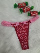 Calcinha tanga em formato de Bombom fragrancia de Morango Calcinha tanga em formato de Bombom fragrancia de Morango