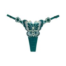 Calcinha Tanga Feminina de Renda - Cintura Baixa e Ajustável - Modelo Borboleta