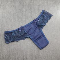 Calcinha Tanga Fio Dental Renda Lateral
