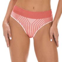 Calcinha Tanga Jacquard Listrado Vertical Rosa Arbórea sem Costura Zee Rucci Calcinha Tanga Jacquard Listrado Vertical Rosa Arbórea sem Costura Zee Rucci