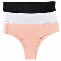 Calcinha Tanga Não Marca Na Roupa Kit 3 Peças Combo revenda