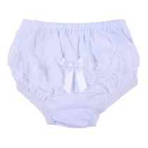 Calcinha Tapa Fralda Bebê Avulsa com Renda - Brando Calcinha Tapa Fralda Bebê Avulsa com Renda - Brando