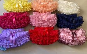 Calcinha Tapa Fraldas Bunda Rica Fru- Fu Babados 10 Unidades