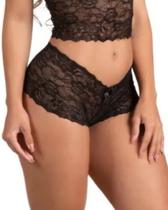 Calcinha Tipo Shortinho Caleçon em Renda sem Forro - Caleçon 799