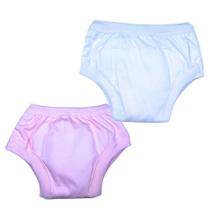 Calcinha Treinamento Desfralde Algodão Absorvente Rosa 2unds