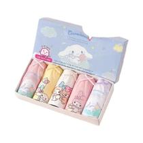 Calcinha Triangular De Algodão Macio Para Meninas, Pacote Com 5 Designs Cinnamoroll Para Crianças De