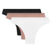 Calcinha Trifil Tanga Microfibra Sem Costura C04403 C/3