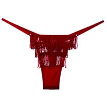 Calcinha Xique-Xique Fio Dental em Tule Dobrado com Franjas - LINGERIE SENSUALLE Calcinha Xique-Xique Fio Dental em Tule Dobrado com Franjas - LINGERIE SENSUALLE
