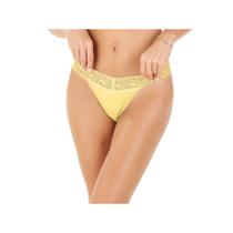 Calcinha Zee Rucci Fio Duplo Com Renda Zr0202-037 Amarelo