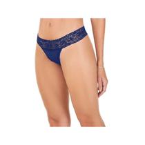 Calcinha Zee Rucci Fio Duplo Com Renda Zr0202-037 Azul Royal
