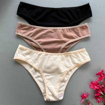 Calcinhas 100% Algodão Kit 3 Pçs Calçola Lingerie Básica Dia Revenda Atacado Calcinhas 100% Algodão Kit 3 Pçs Calçola Lingerie Básica Dia Revenda Atacado