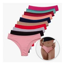 Calcinhas Algodão Cós Largo alto conforto e forro de algodão Tanga em 92% algodão 8% elastano