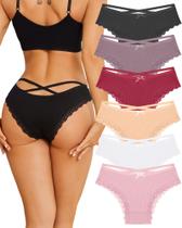 Calcinhas ALL OF ME Biquíni com Renda 6 Unidades Calcinhas ALL OF ME Biquíni com Renda 6 Unidades