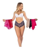 Calcinhas Atacado De Renda Kit 10 Caleçon Lingerie Atacado C64