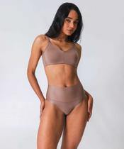 Calcinhas Cintura Alta DelRio Marrom-61046 Calcinhas Cintura Alta DelRio Marrom-61046