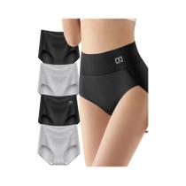 Calcinhas de Algodão com Controle de Barriga - Cintura Alta (4 Unidades) Calcinhas de Algodão com Controle de Barriga - Cintura Alta (4 Unidades)