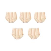 Calcinhas De Algodão Femininas plus Size, 5 Peças, Sem Costura, Macias, Respiráveis, Cuecas Sólidas,